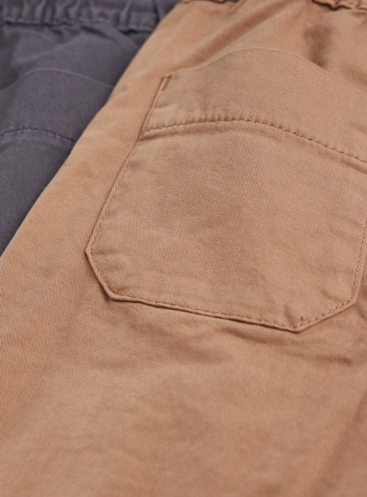 Charcoal & Tan Twill Shorts 2 Pack 8 years - Image 2 thumbnail