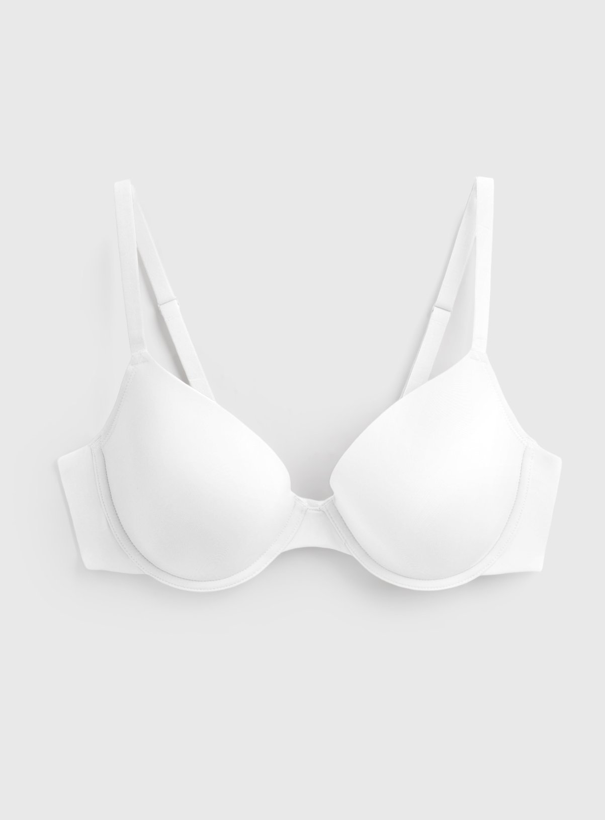 White Microfibre Underwired Padded Plunge T-Shirt Bra 42C - Image 2 thumbnail