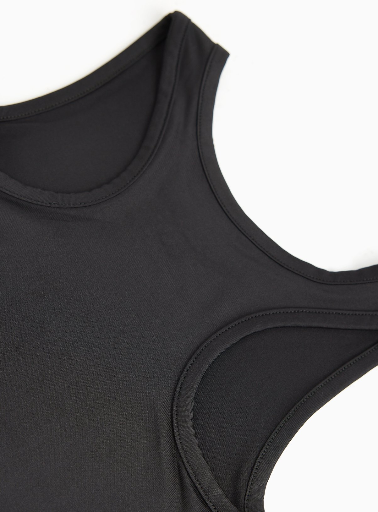 Black Cotton Blend Crew Neck Sleeveless Active Vest 11 years - Image 4 thumbnail