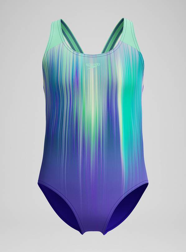 SPEEDO Girls Digi Placement Splashback 9-10 years