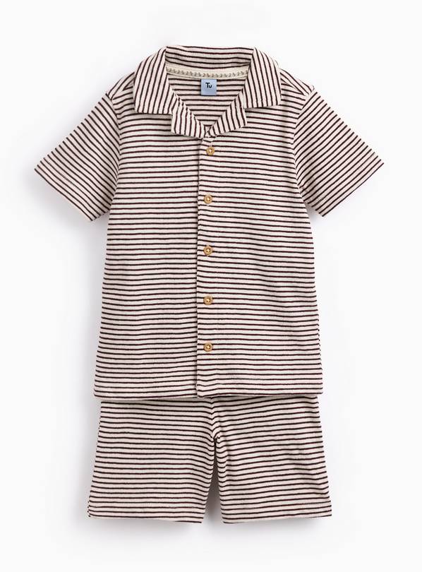 Polo Shirt & Shorts Stripe Knitted Set 4-5 years