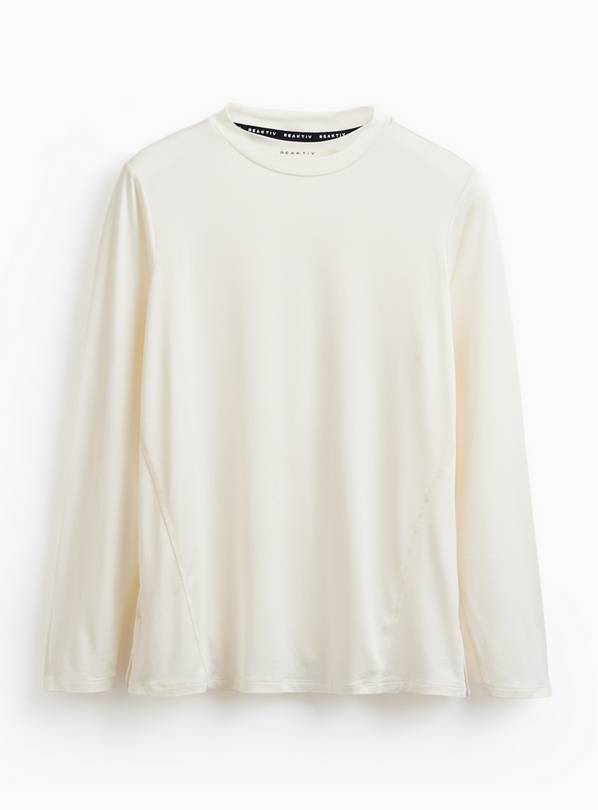 REAKTIV Cream Yoga Long Sleeve Post Workout Top XL