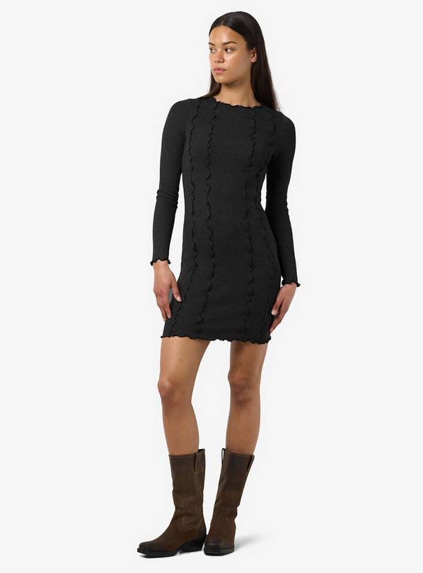 NOISY MAY Short Black Dress L/UK12