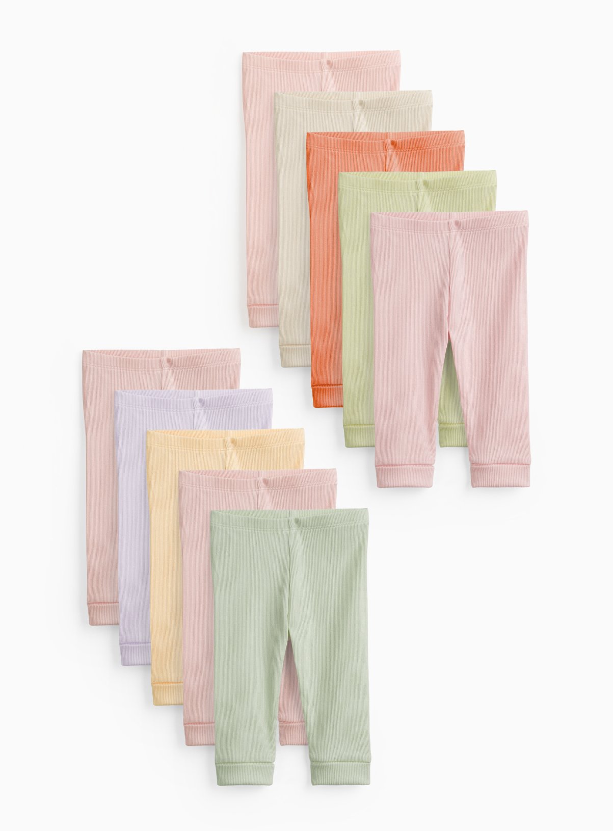 Assorted Colour Leggings 10 Pack 3-6 months - Image 1 thumbnail