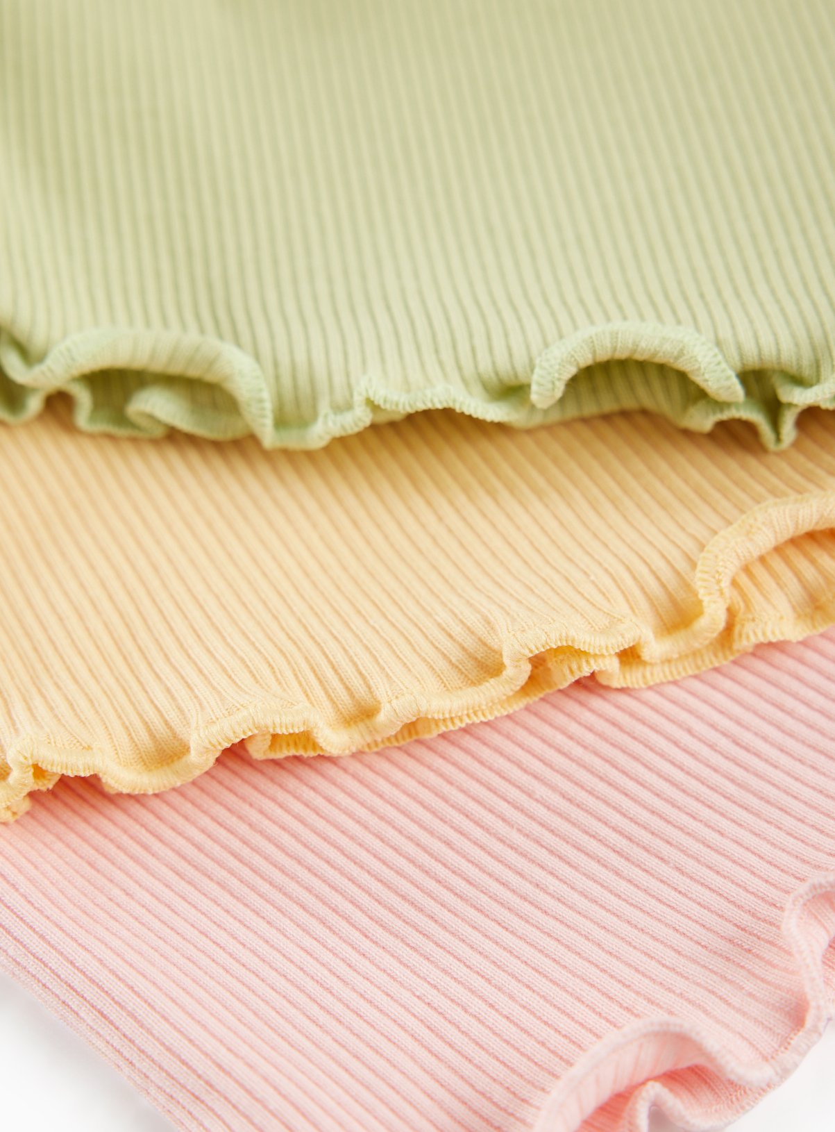 Assorted Colour Frilly Hem Shorts 10 Pack 6-9 months - Image 2 thumbnail