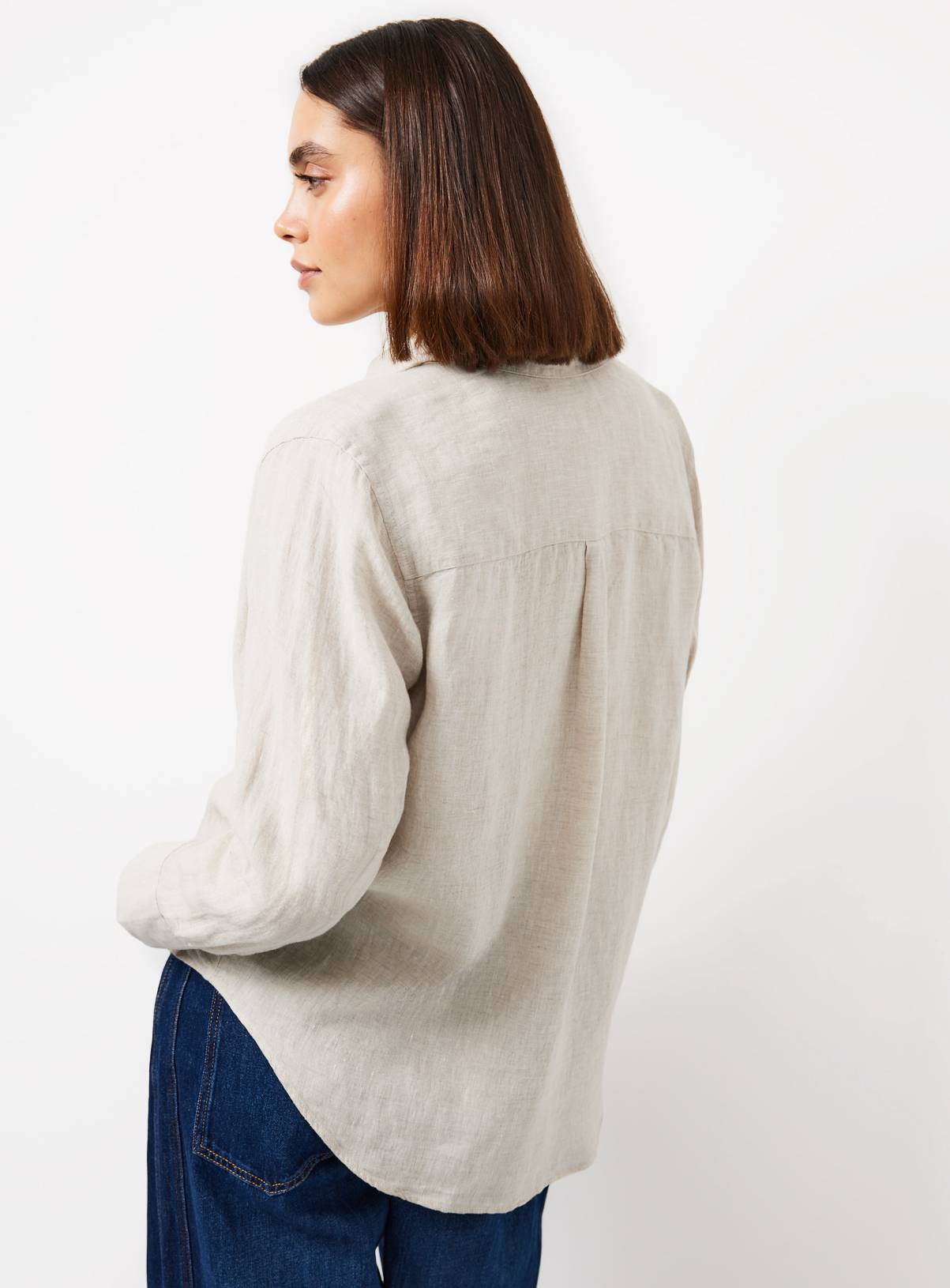 Neutral Pure Linen Shirt 12 - Image 4