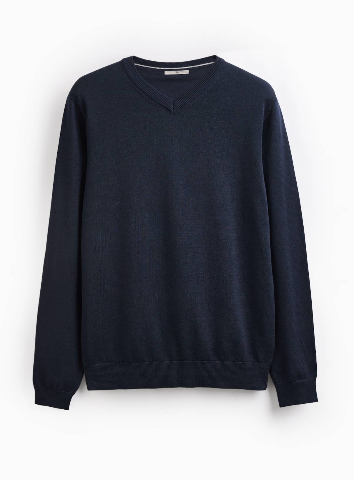 Navy V Neck Jumper XXXL - Image 3