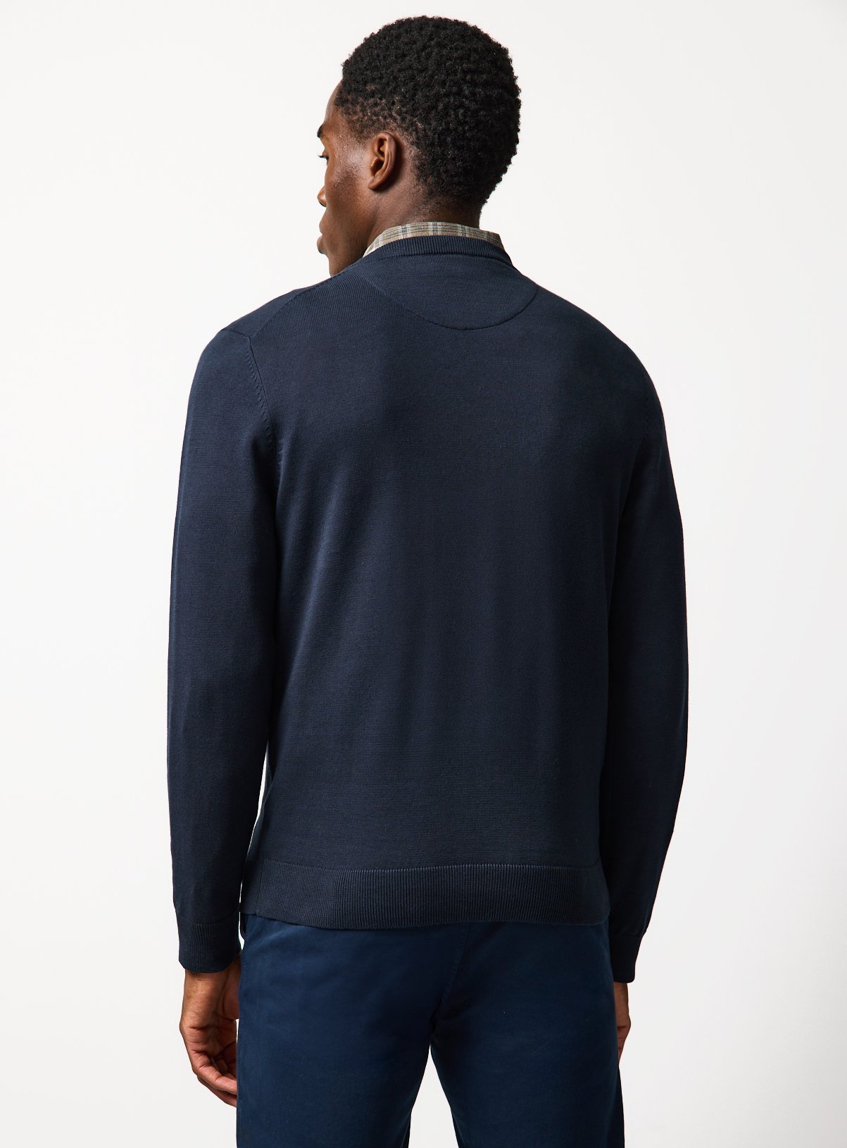 Navy V Neck Jumper XXXL - Image 5 thumbnail