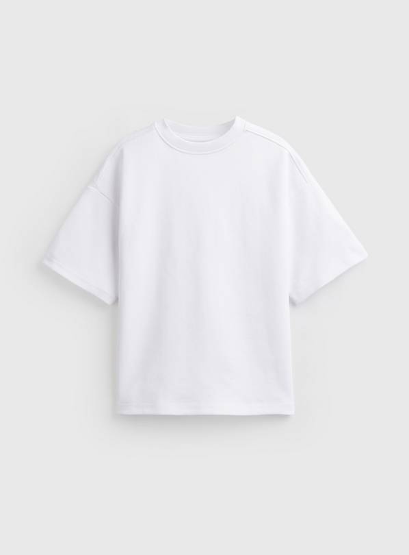 White Interlock T Shirt 11 years