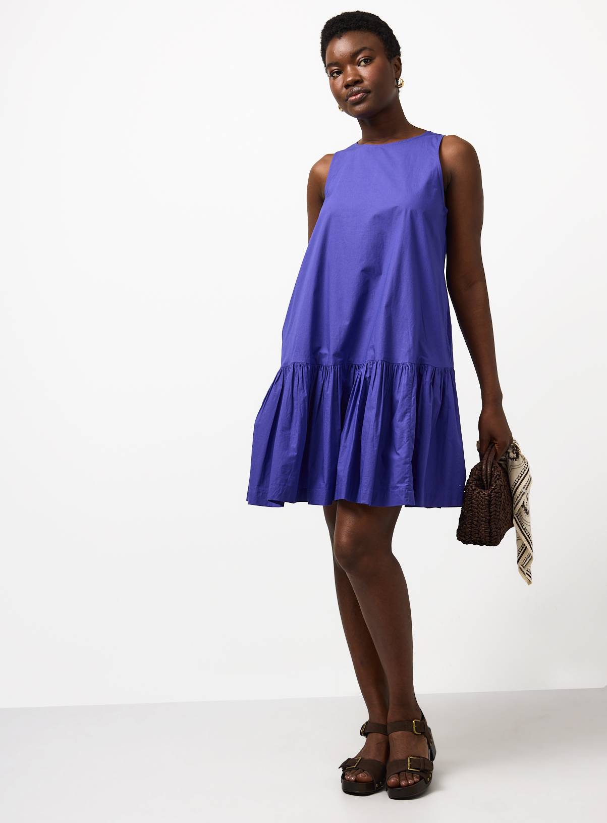 Blue Drop Waist Mini Dress 16 - Image 2