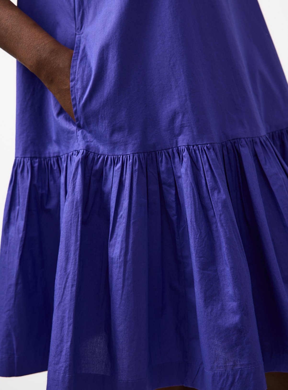 Blue Drop Waist Mini Dress 16 - Image 3 thumbnail