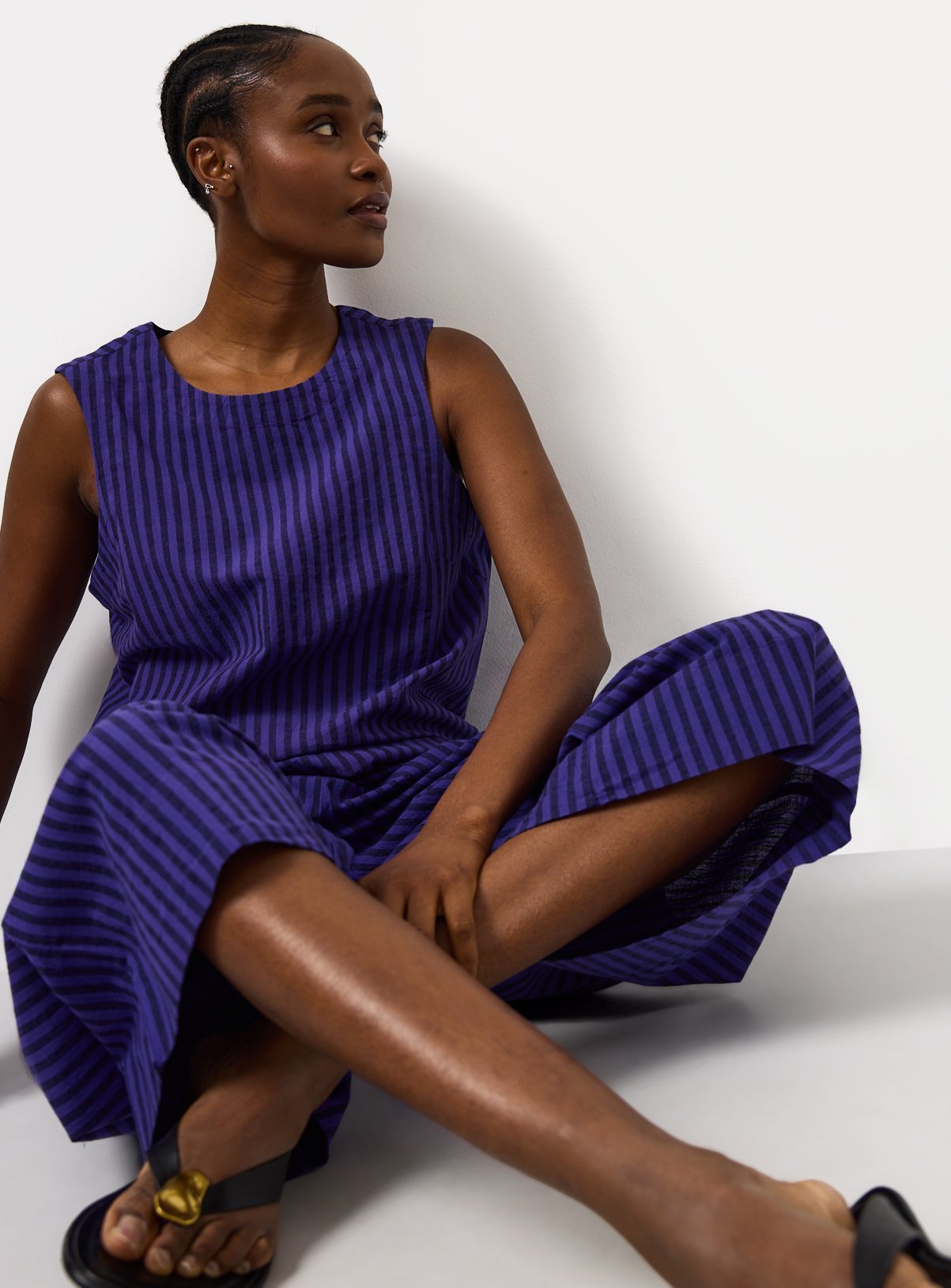 Blue Stripe Sleeveless Co-ord Tunic 24 - Image 2 thumbnail