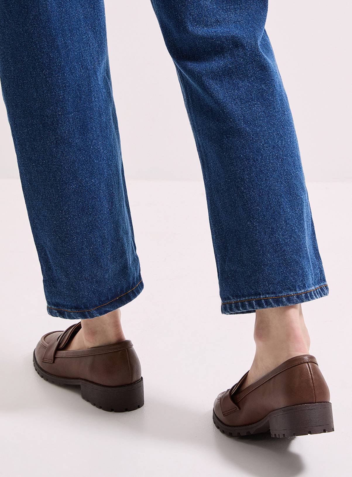 DOROTHY PERKINS Brown Leoni Chunky Loafers 4 - Image 4