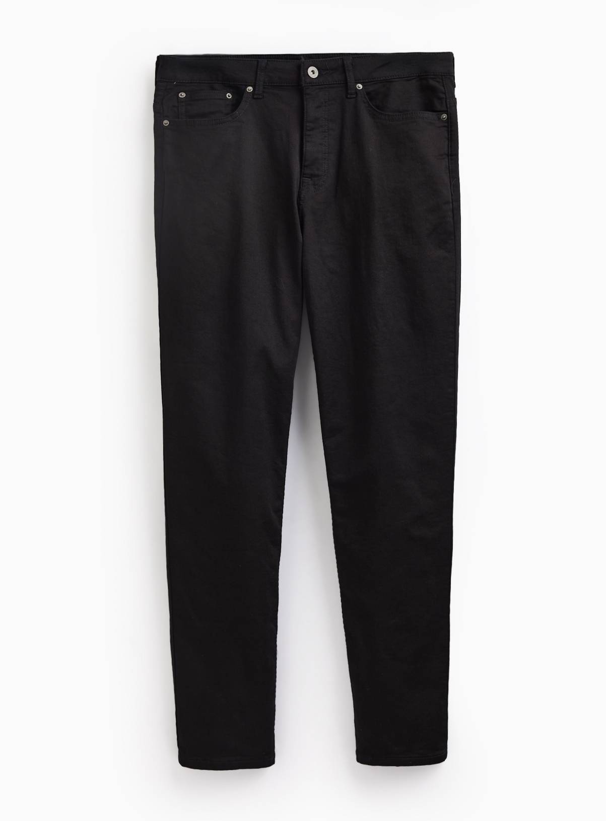 Black Denim Ultimate Comfort Straight Leg Jeans 40L - Image 3