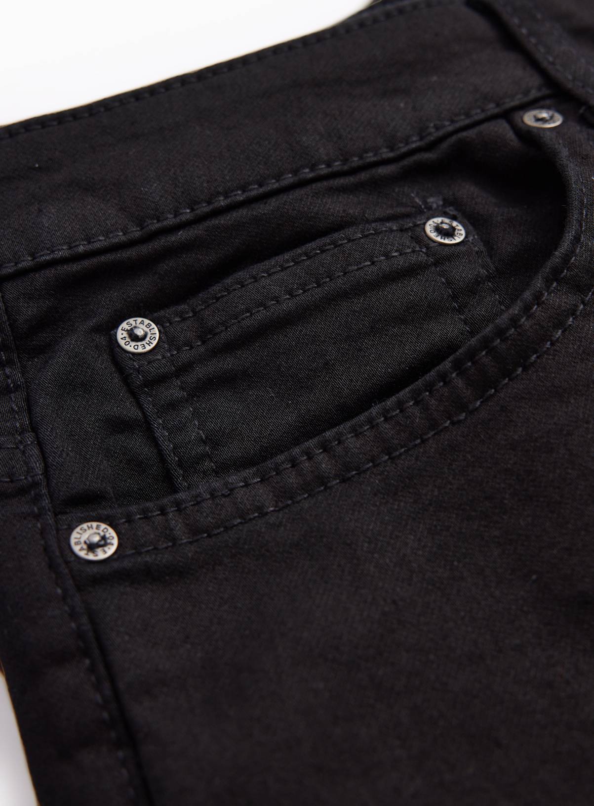 Black Denim Ultimate Comfort Straight Leg Jeans 40L - Image 4