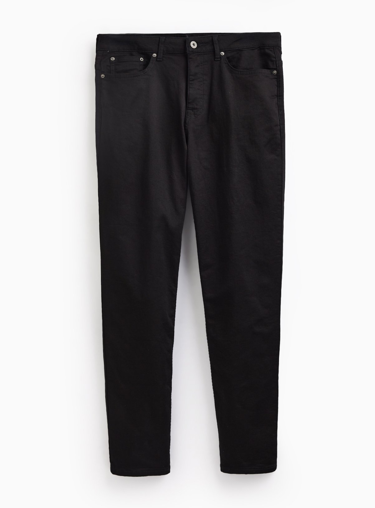 Black Denim Ultimate Comfort Straight Leg Jeans 32L - Image 3 thumbnail