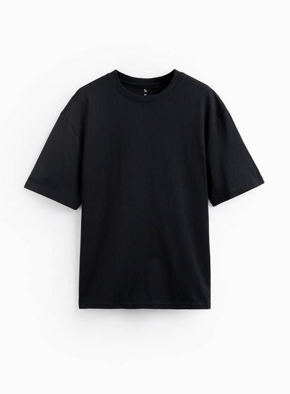Black Relaxed Fit Dry Handle T-Shirt M