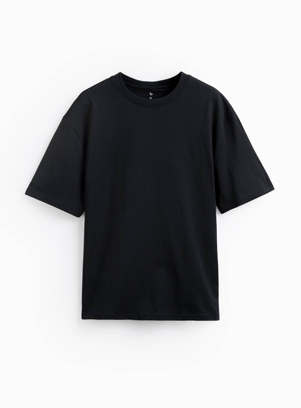 Black Relaxed Fit Dry Handle T-Shirt XXXXL - Image 3