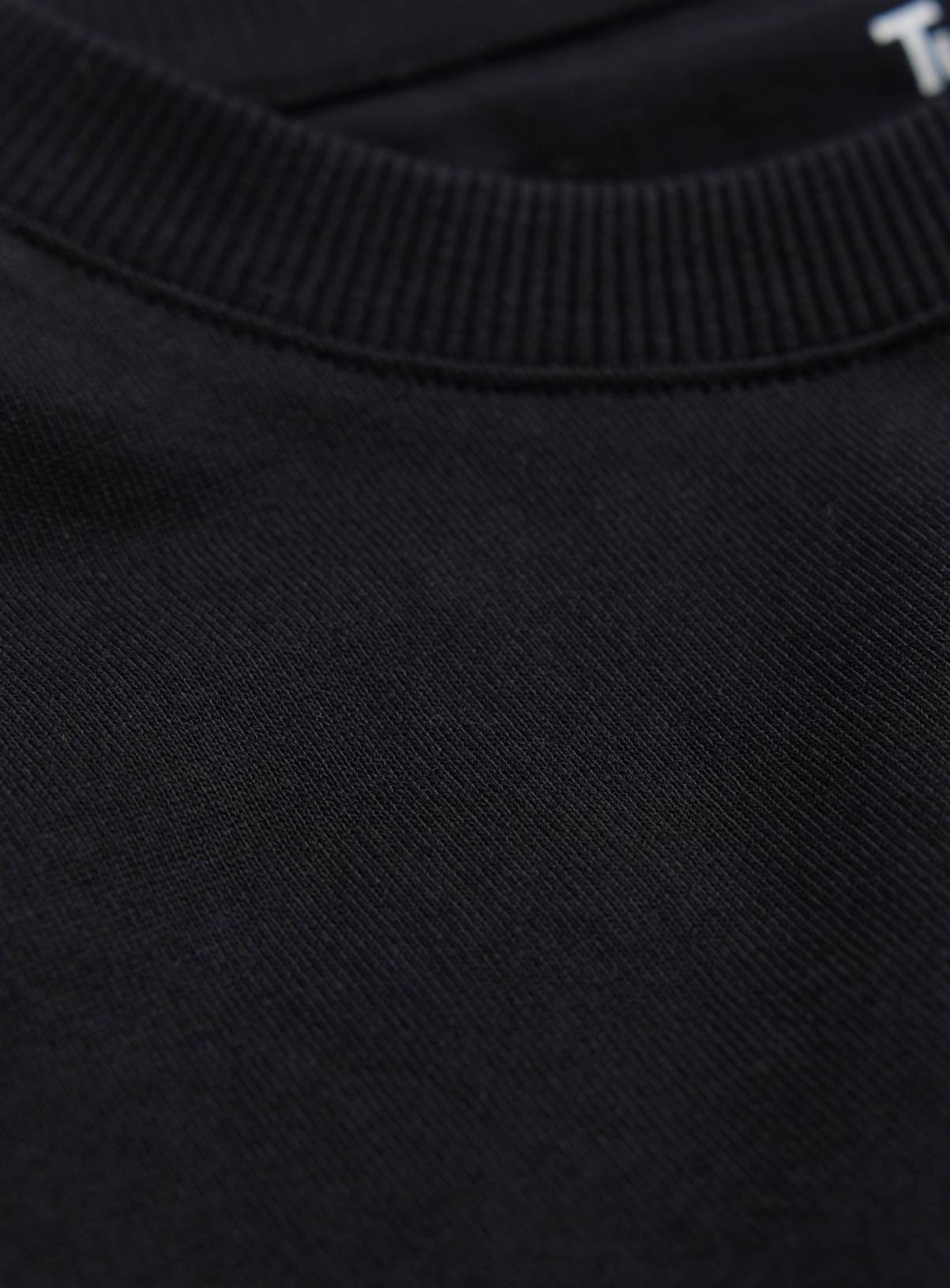 Black Relaxed Fit Dry Handle T-Shirt XXXXL - Image 4