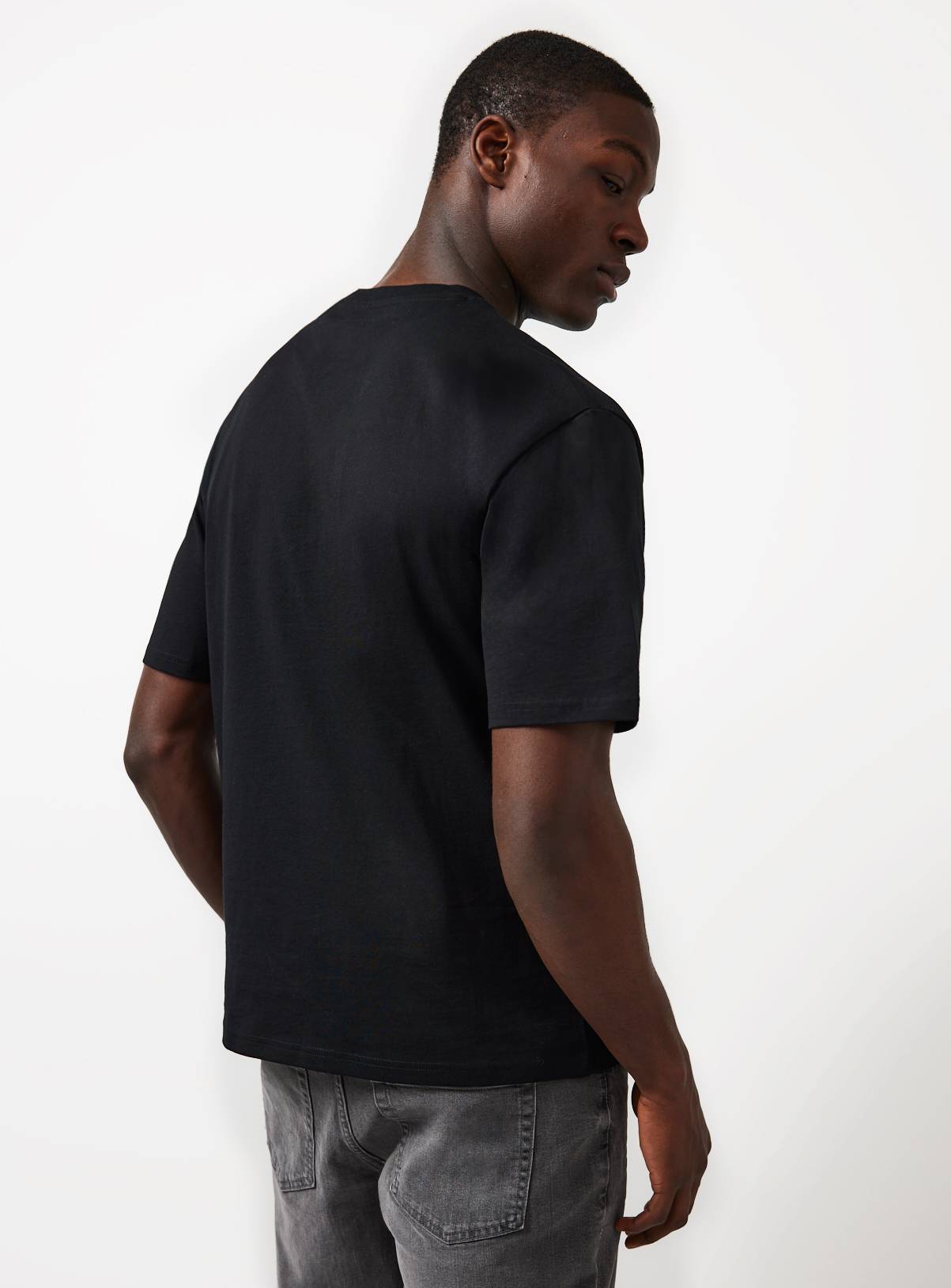 Black Relaxed Fit Dry Handle T-Shirt XXXXL - Image 5