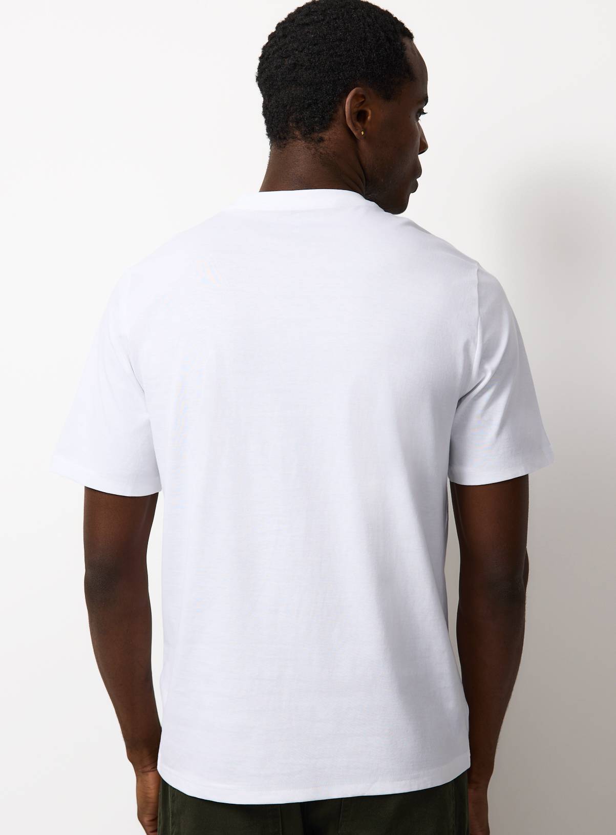 White Regular V Neck T-Shirts 3 Pack XXL - Image 5