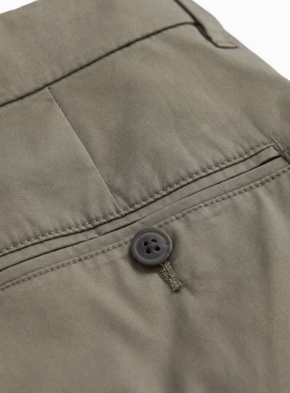 Khaki Straight Leg Lightweight Chino Trousers 42L - Image 4