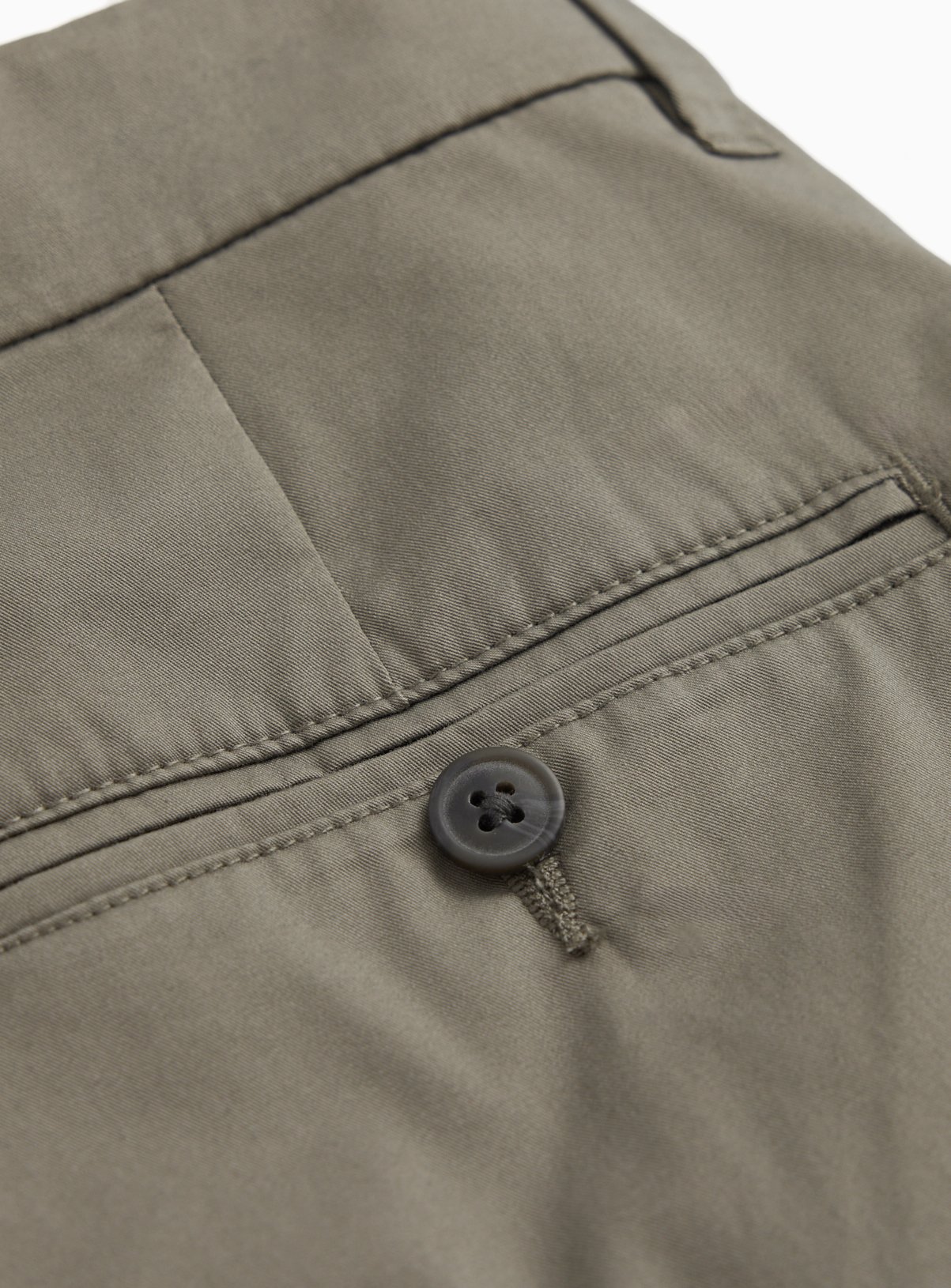 Khaki Straight Leg Lightweight Chino Trousers 34L - Image 4 thumbnail