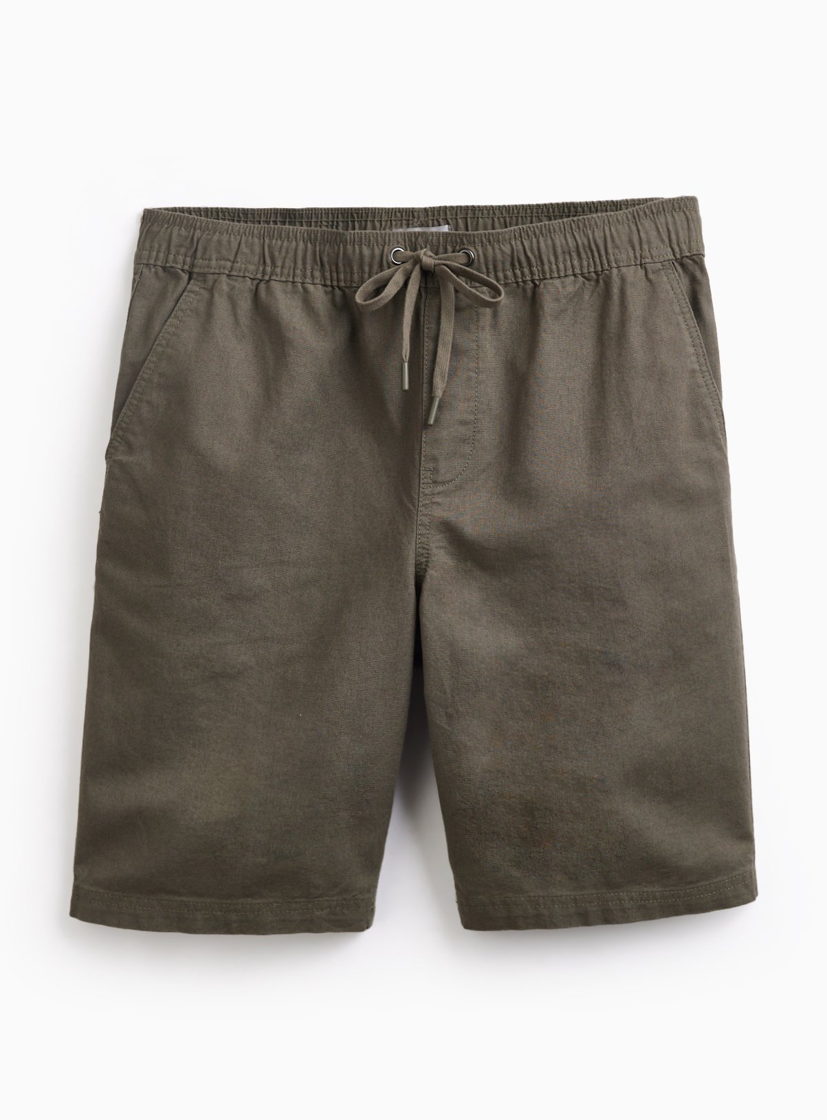 Khaki Pull On Cotton Shorts 30 - Image 3 thumbnail
