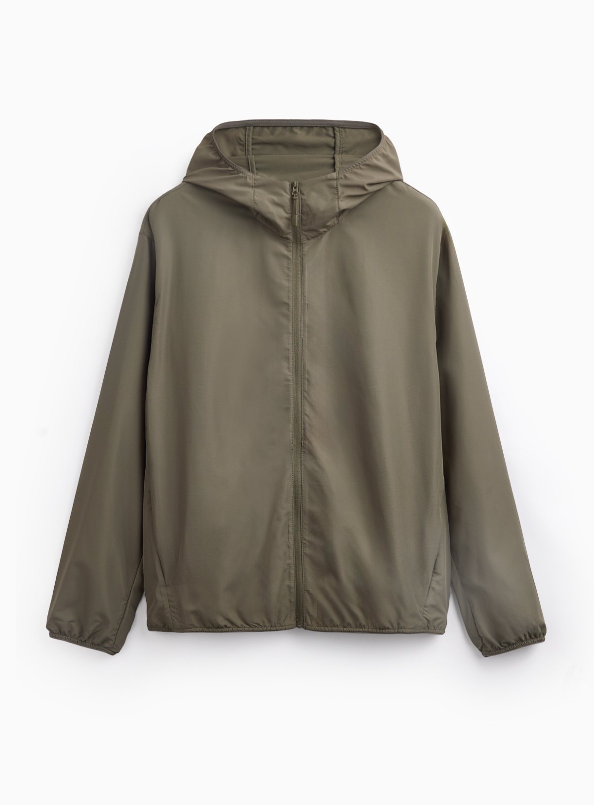 Khaki Hooded Windbreaker XXXL - Image 3 thumbnail
