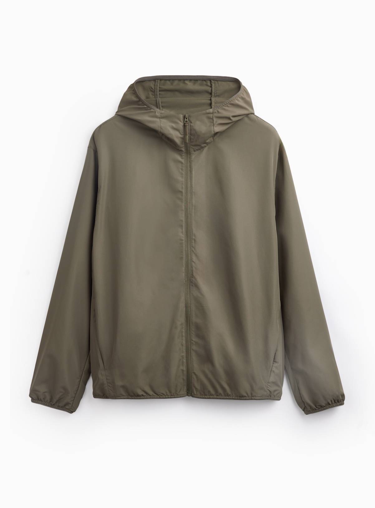 Khaki Hooded Windbreaker XXXL - Image 3