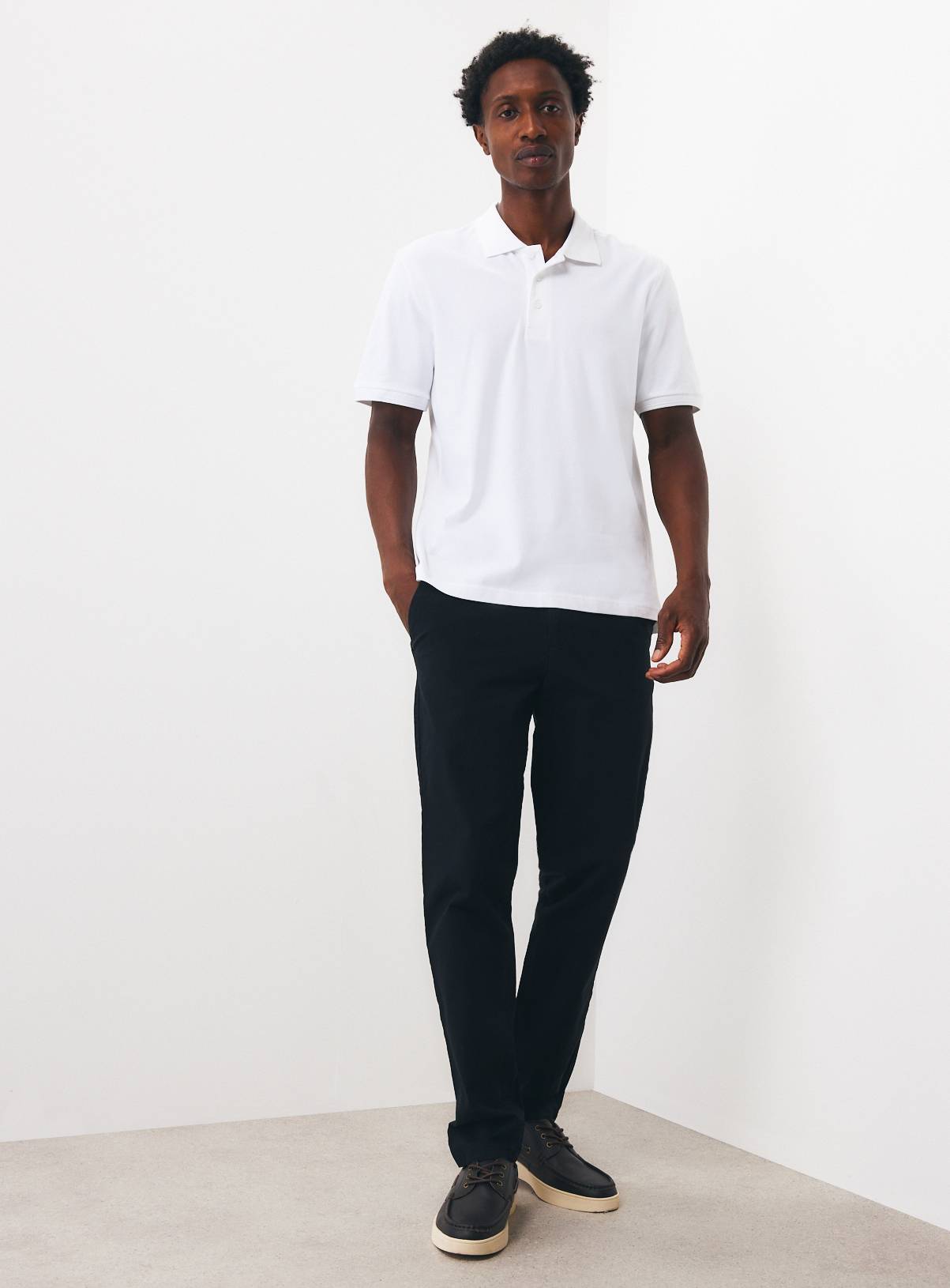 White 2 Pack Piqué Polo Shirts XXXL - Image 3