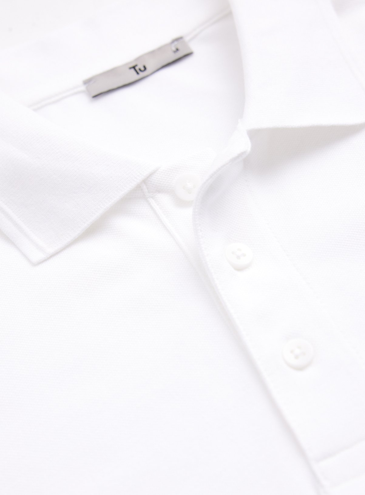 White 2 Pack Piqué Polo Shirts XXXL - Image 4 thumbnail