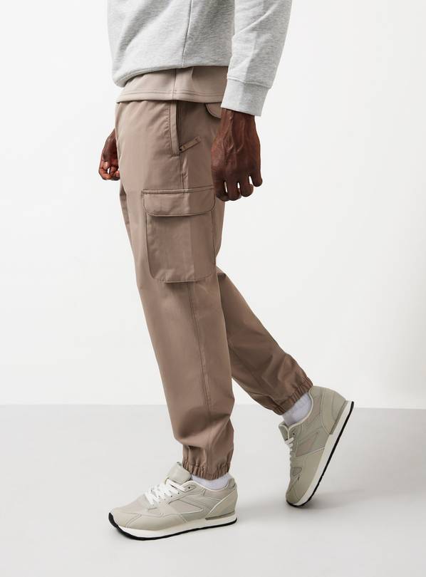 Stone Ripstop Cargo Trousers M