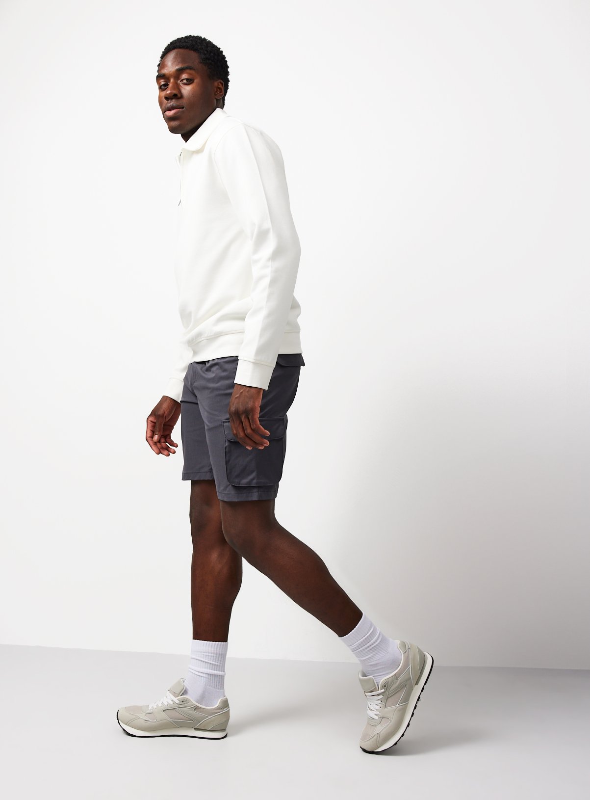 Charcoal Ripstop Cargo Shorts XXXL - Image 2 thumbnail