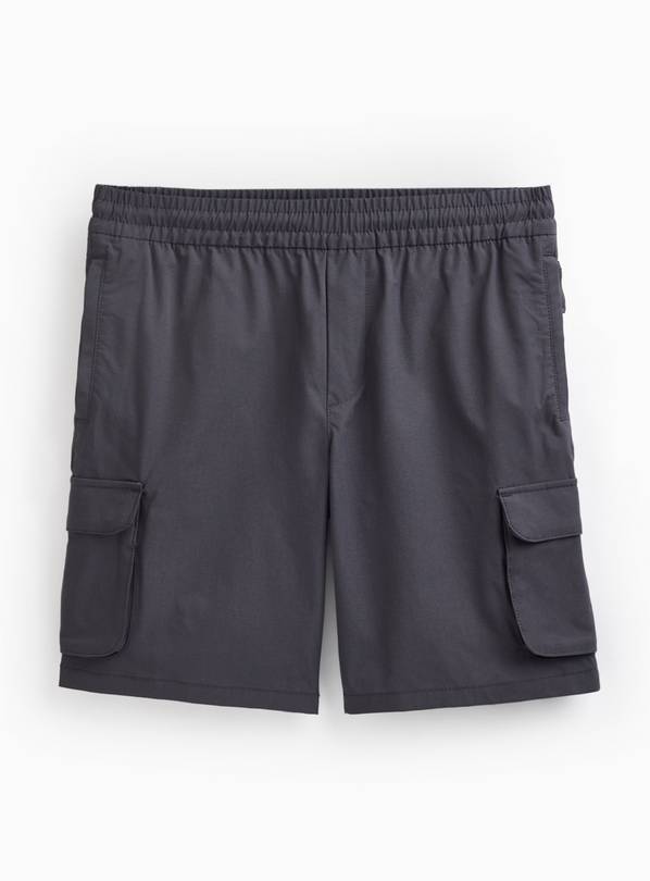 Charcoal Ripstop Cargo Shorts XS