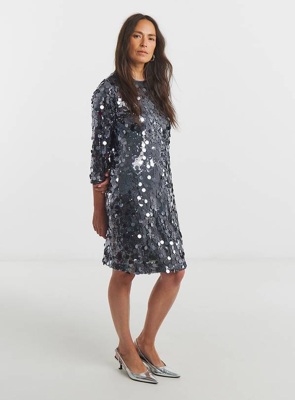JD WILLIAMS Disc Sequin Shift Dress 16