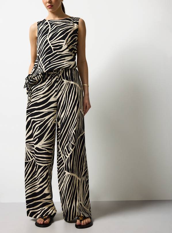 Mono Shell Print Wide Leg Co-ord Trousers 12