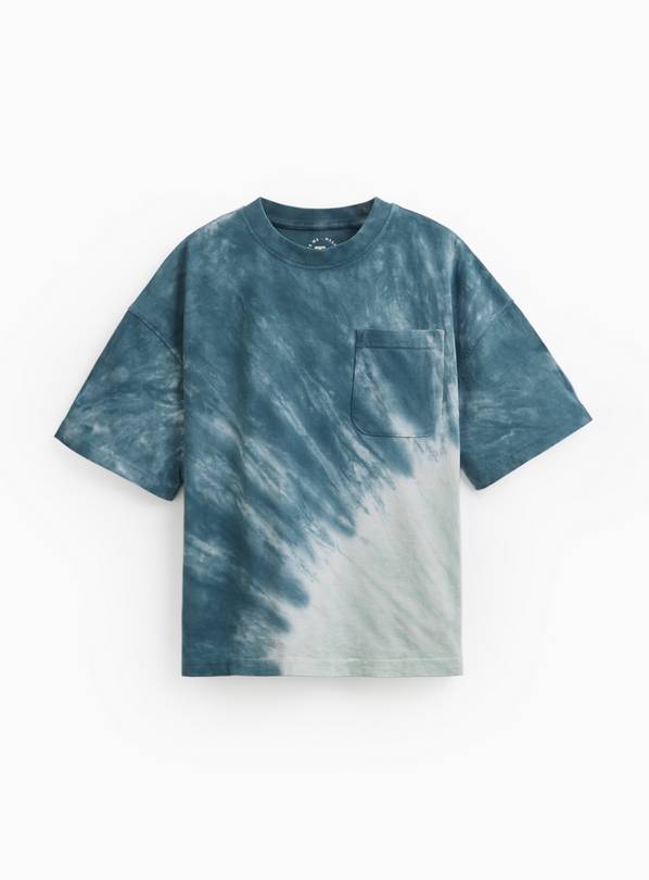 Blue Palm Springs Tie-Dye Graphic Print T-Shirt 9 years
