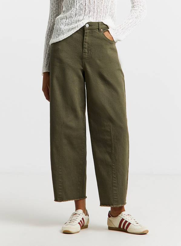 SIMPLY BE Dart Detail Barrel Leg Jeans 32