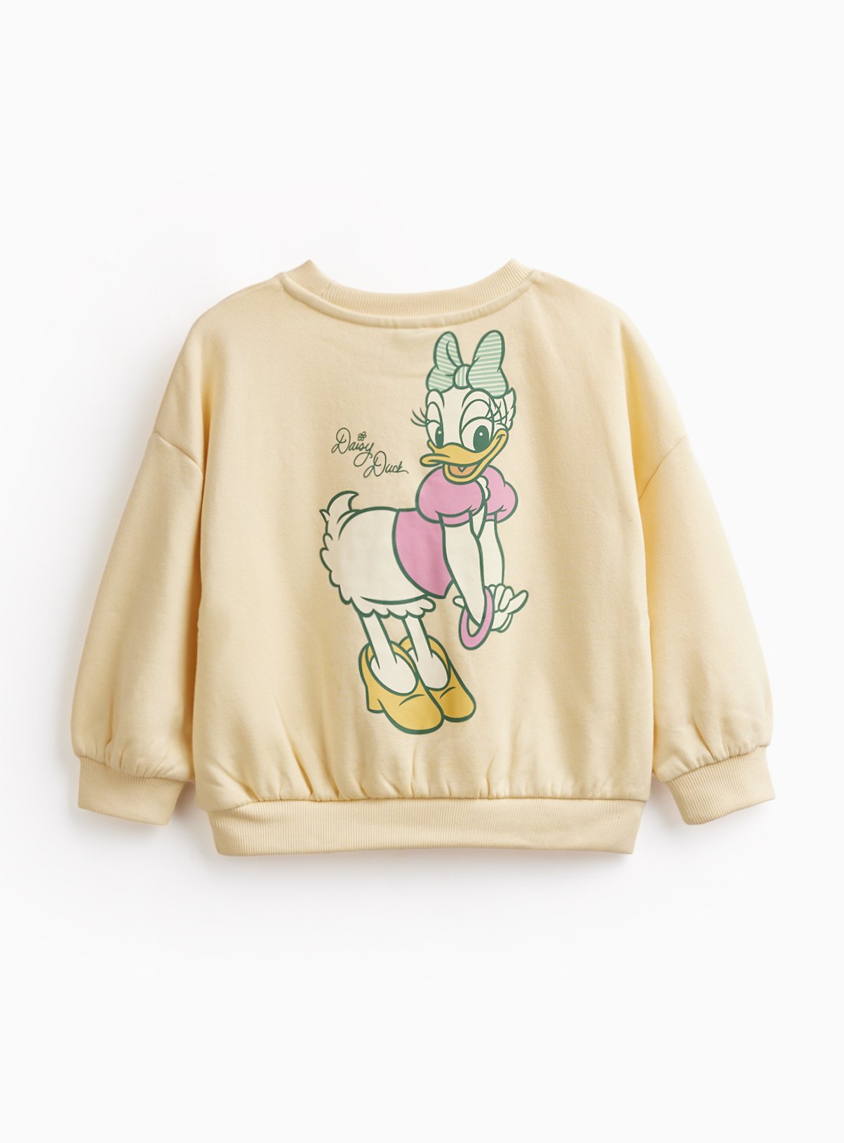 Yellow Disney Daisy Print Sweatshirt & Shorts Set 1-2 years - Image 2 thumbnail