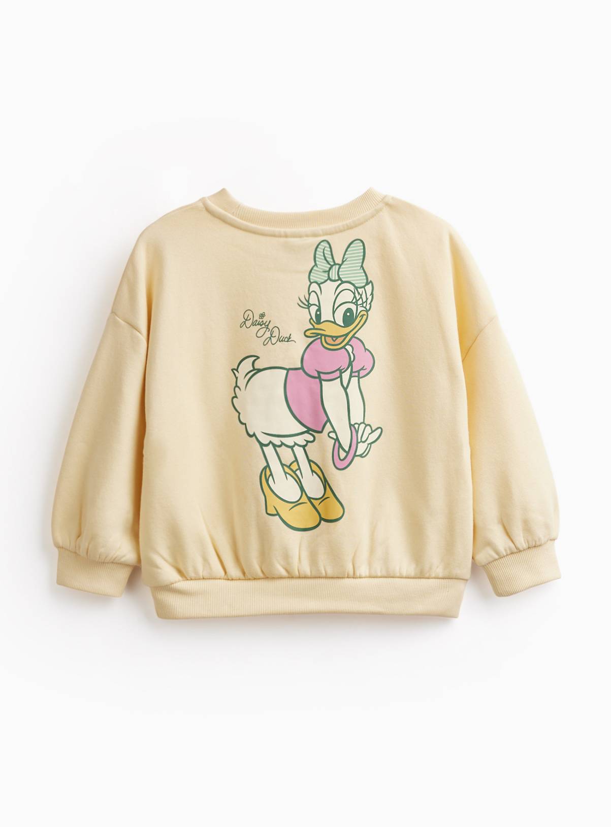Yellow Disney Daisy Print Sweatshirt & Shorts Set 1-2 years - Image 2