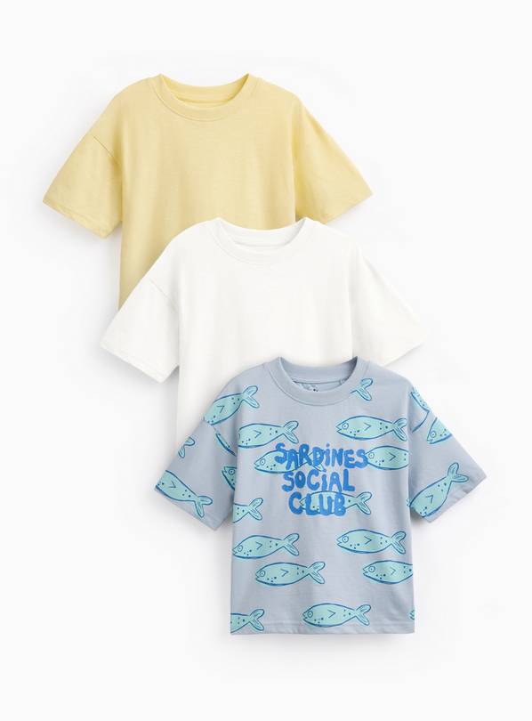 Sun Bleached Tees 3 Pack 6-7 years