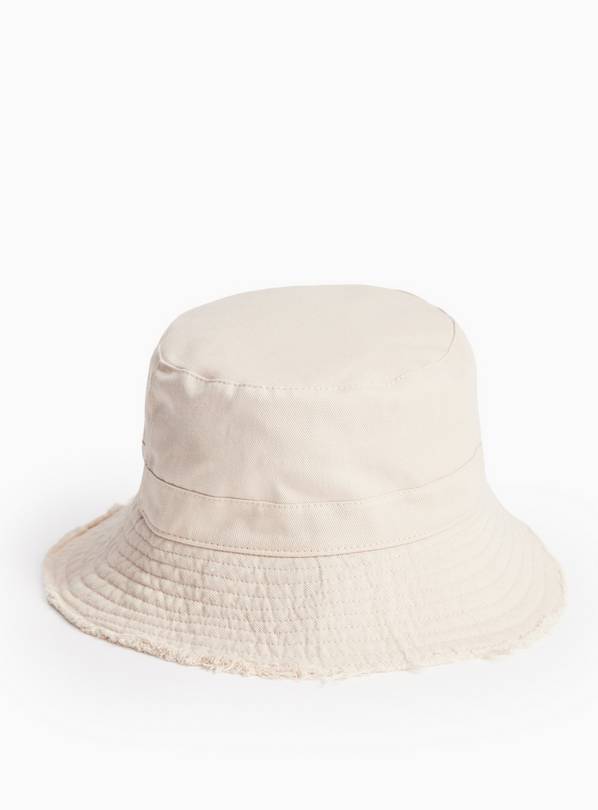 Neutral Denim Bucket Hat One Size