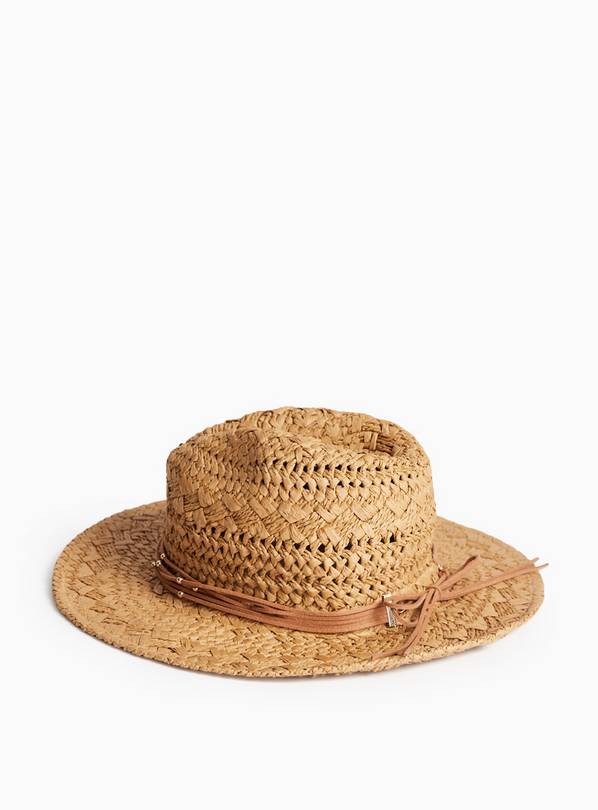 Neutral Straw Stetson Hat One Size