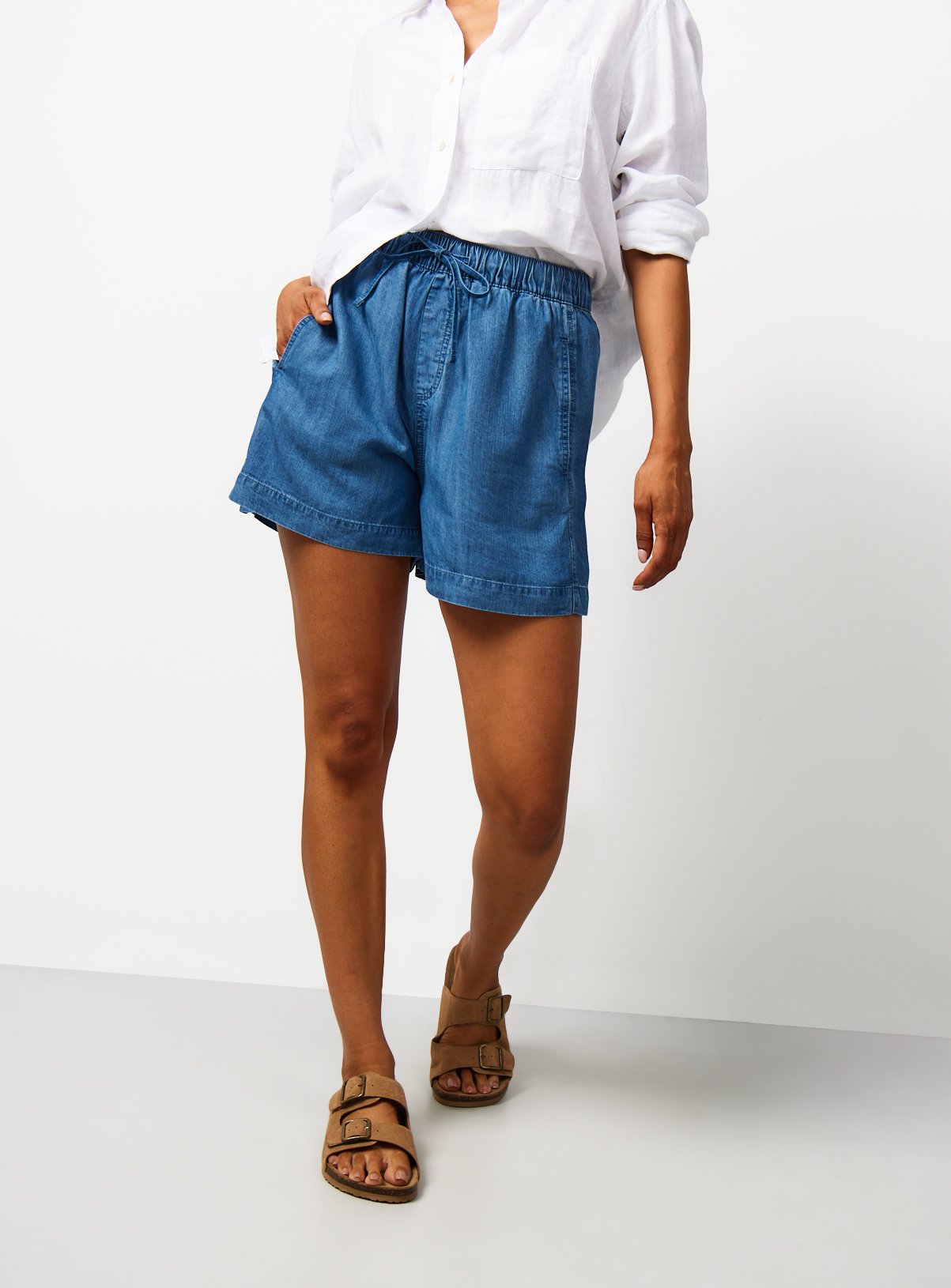 Chambray Blue Shorts 8 - Image 2 thumbnail