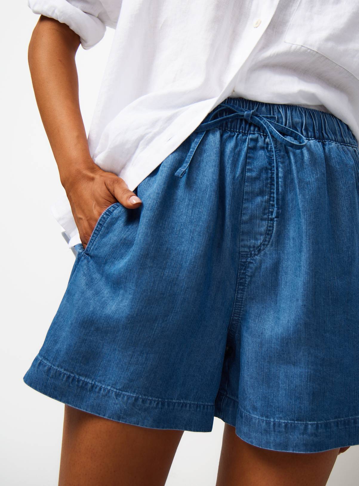 Chambray Blue Shorts 8 - Image 3