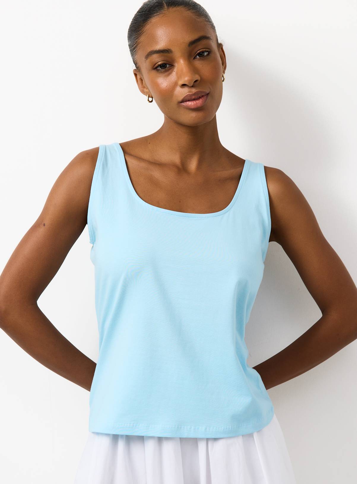 Blue Square Neckline Vest 20 - Image 1