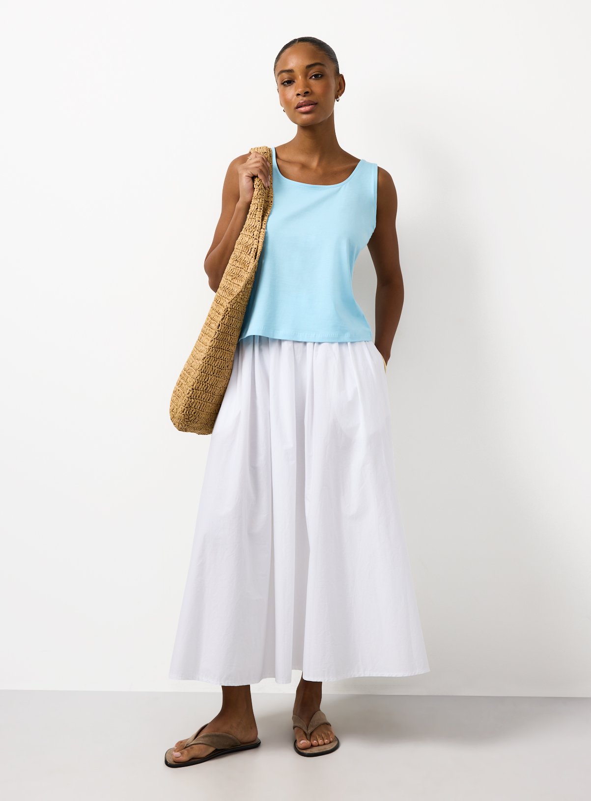 Blue Square Neckline Vest 20 - Image 2 thumbnail