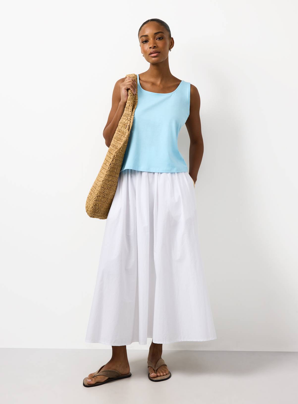 Blue Square Neckline Vest 20 - Image 2