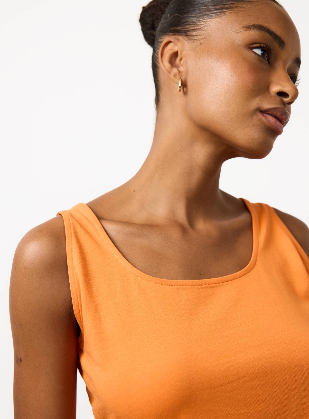 Orange Square Neckline Vest 24 - Image 3